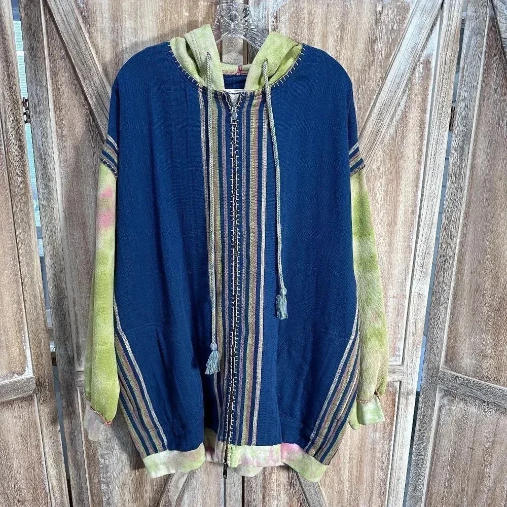 Free People We The Free Long Weekend Knit Mixed Hoodie